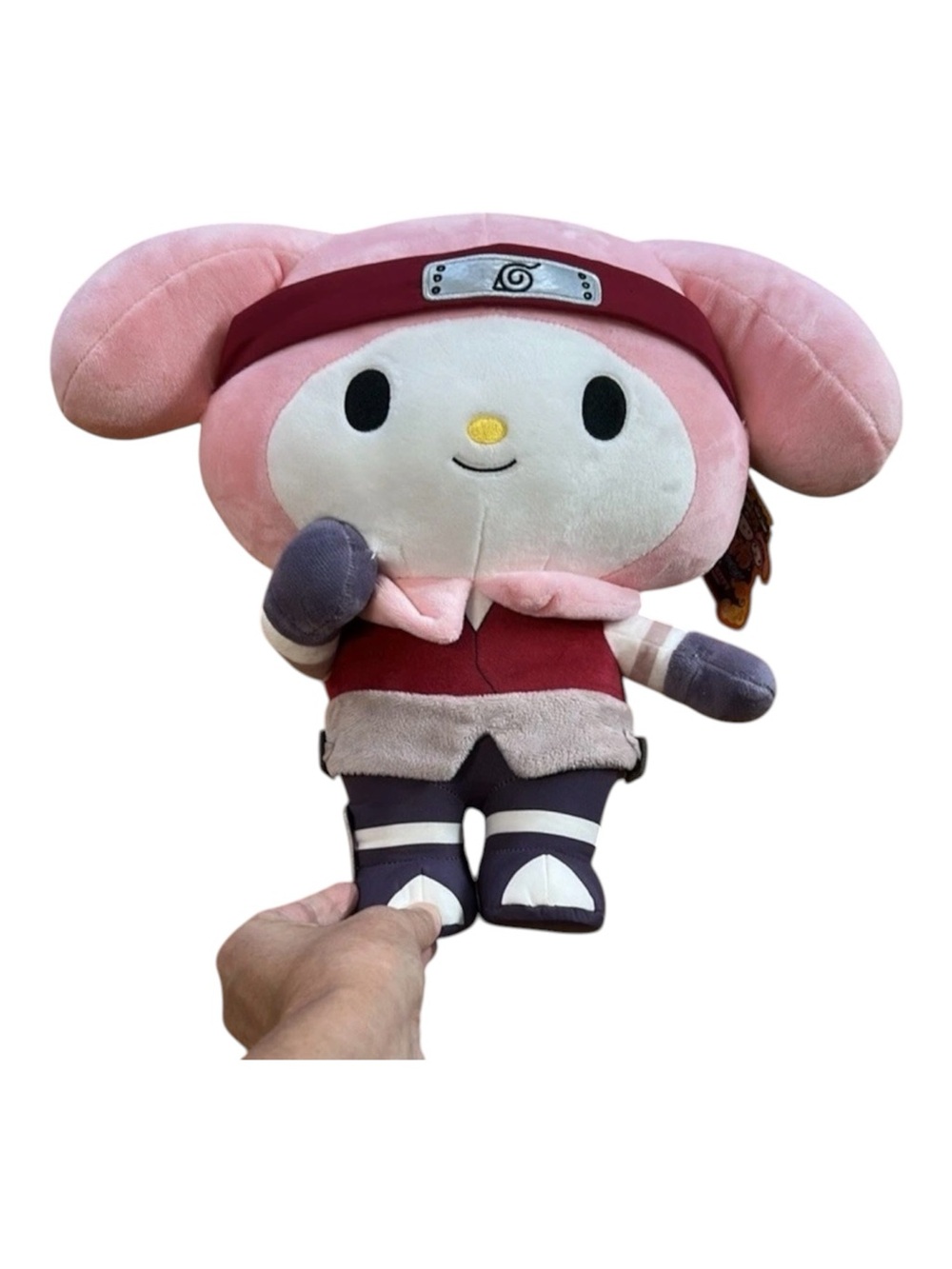 NWT Hello Kitty Naruto x Sanrio My Melody Sakura 13" Plush Kid Robot Shippuden‎
